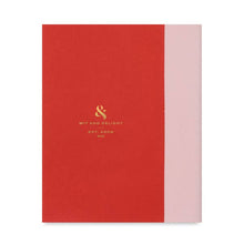 Load image into Gallery viewer, pink and red journal back cover

