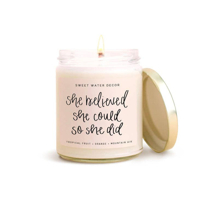hustle and swag motivational soy candle made in the USA