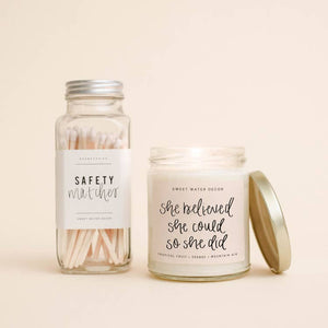 She Believed She Could So She Did- Soy Candle
