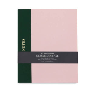 Classic Journal- Pink and Green