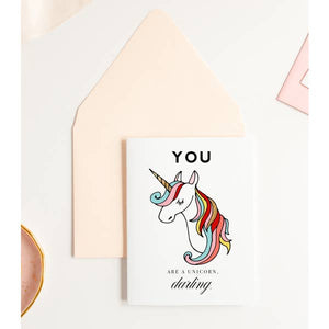 You Are a Unicorn Darling- Greeting Card